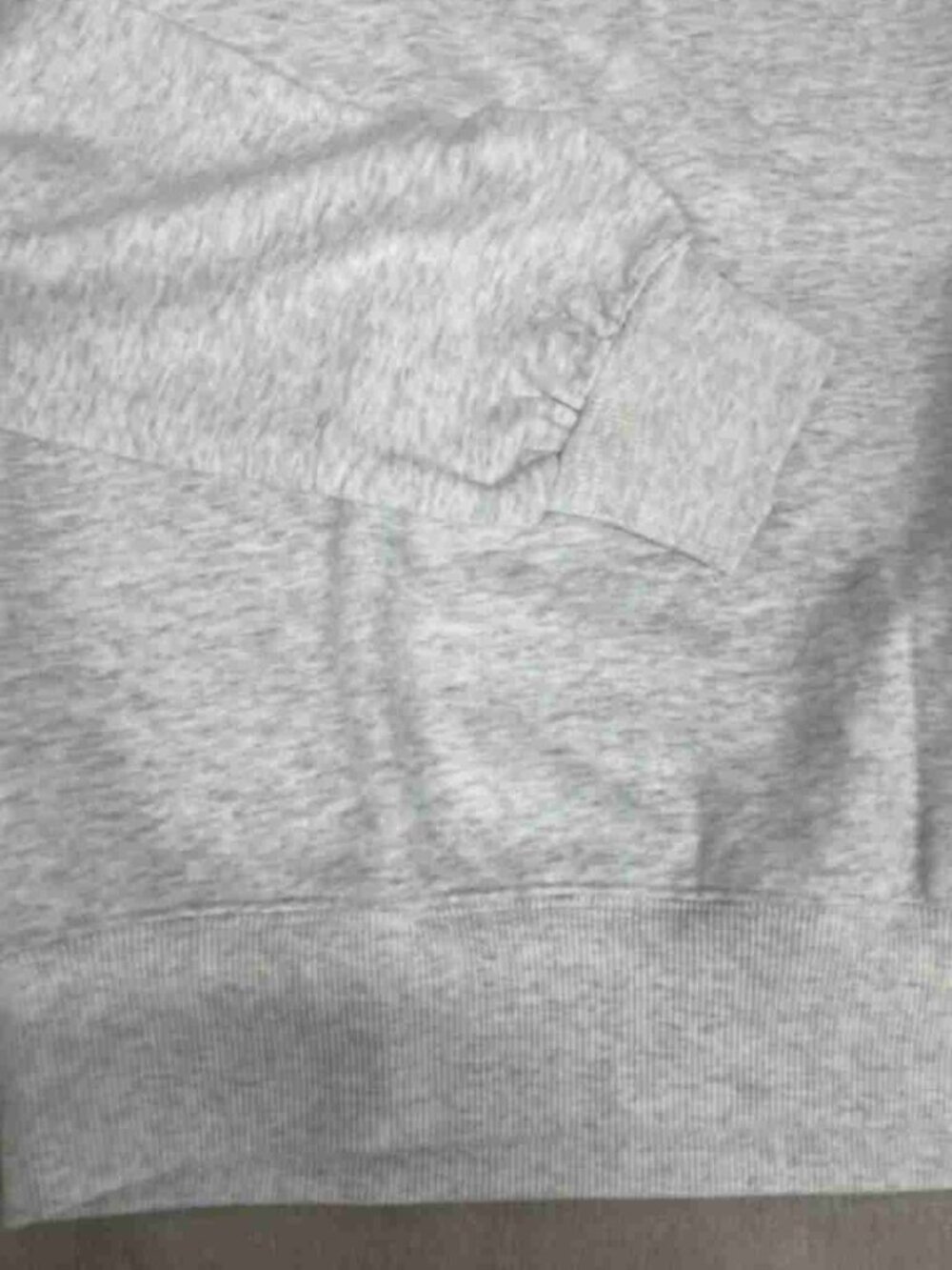 PARKE Mock Neck Sweatshirt Heather Gray Embroidered Logo 🇺🇸 - Picture 2 of 5